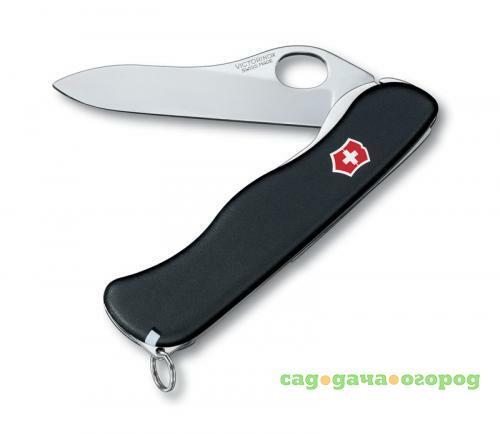 Фото Перочинный нож VICTORINOX, Sentinel, One Hand, 11,1 см, 4 функции, черный