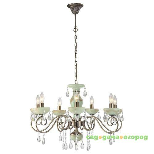 Фото Подвесная люстра Arte Lamp Onyx Green A9592LM-7AB