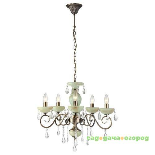 Фото Подвесная люстра Arte Lamp Onyx Green A9592LM-5AB