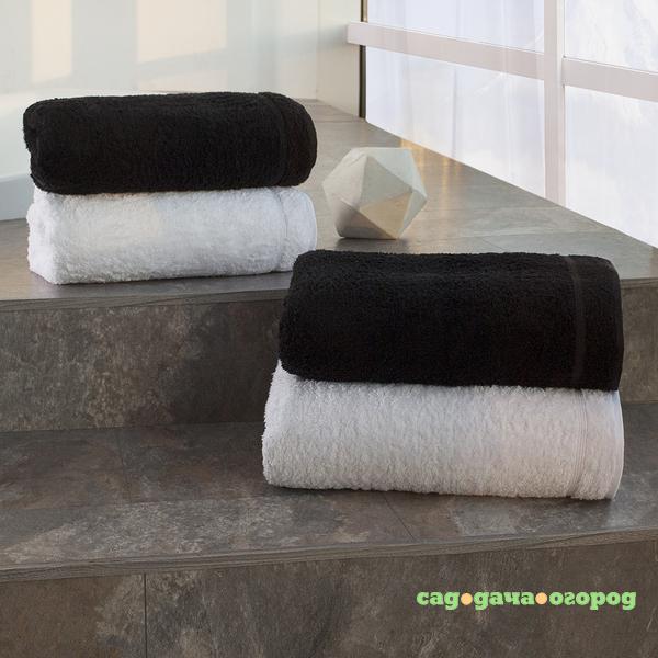 Фото Набор полотенец BB Towels Цвет: Charcoal Black & Clear White (50х100 см - 2 шт,70х150 см- 2 шт)