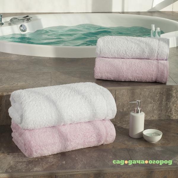 Фото Набор полотенец BB Towels Цвет: Clear White & Lilac (50х100 см - 2 шт,70х150 см- 2 шт)