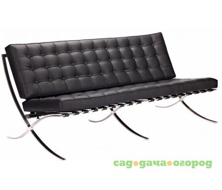 Фото Barcelona Sofa DG-F-SF304BLL черная кожа