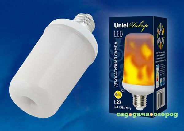 Фото Led-l60-6w/flame/e27/fr