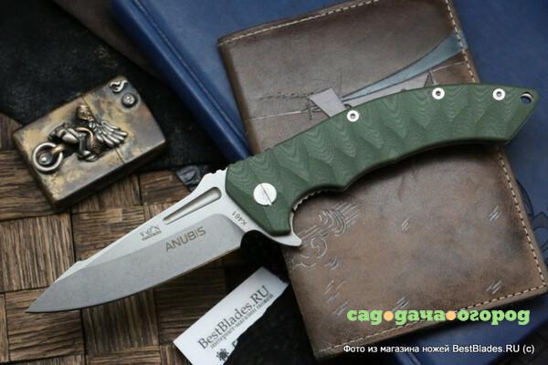 Фото Нож складной Viking Nordway ANUBIS K461 зеленая рукоять