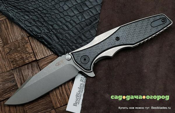 Фото Складной нож со светящимся карбоном Zero Tolerance 0393GLCF Hinderer