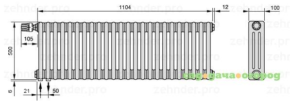 Фото Zehnder Completto 2056/24