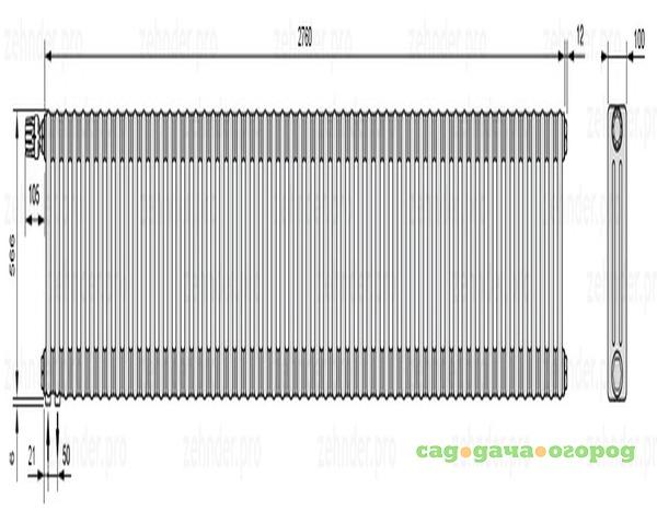 Фото Zehnder Charleston 3057/60 TL