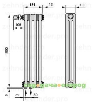 Фото Zehnder 3180/10 Completto