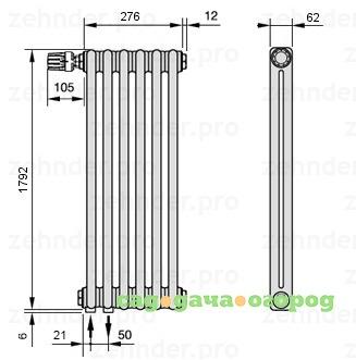 Фото Zehnder 3180/6 Completto