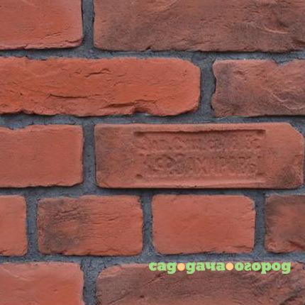 Фото Искусственный камень Imperator Bricks Императорский кирпич тычковый красный