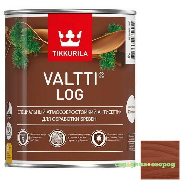 Фото Антисептик Tikkurila Valtti Log красное дерево 9 л