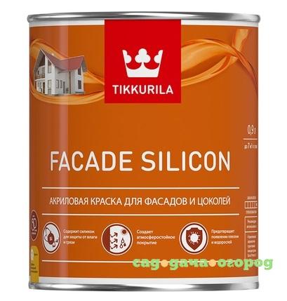 Фото Краска фасадная Tikkurila Facade Silicon база С глубокоматовая 0,9 л