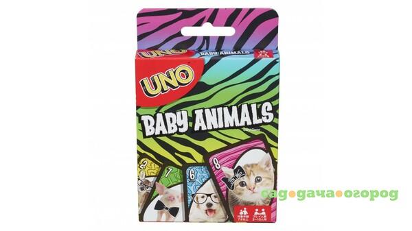 Фото Игра азартная Mattel Uno Маленькие животные FLK78