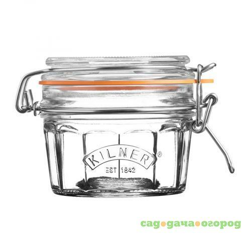 Фото Банка для хранения KILNER, Clip Top, 0,25 л, граненная