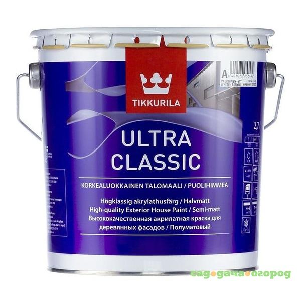 Фото Краска фасадная Tikkurila Ultra Classic полуматовая база С 2,7 л