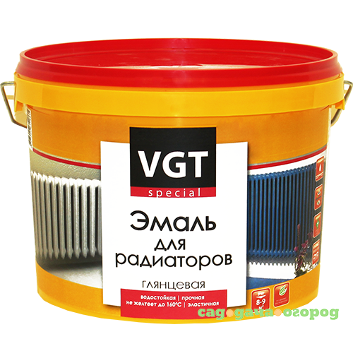 Фото Эмаль акриловая для радиаторов VGT Профи ВД-АК-1179 супербелая 2,5 кг