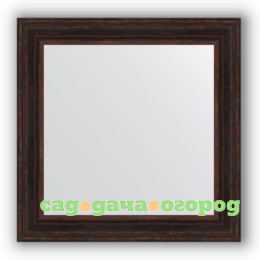 Фото Зеркало в багетной раме Evoform темный прованс 82х82 см