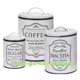 Фото Набор банок Koopman Tableware Coffee Biscuits Sugar 3 предмета