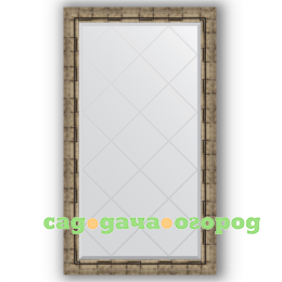 Фото Зеркало в багетной раме Evoform серебряный бамбук 73x128 см