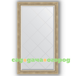 Фото Зеркало в багетной раме Evoform состаренное серебро 73x128 см