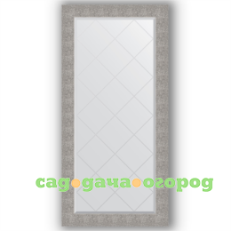 Фото Зеркало в багетной раме Evoform чеканка серебряная 76x158 см