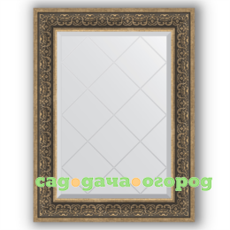 Фото Зеркало в багетной раме Evoform вензель серебряный 69x91 см