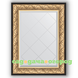 Фото Зеркало в багетной раме Evoform барокко золото 70x92 см