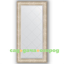 Фото Зеркало гравировкой в багетной раме Evoform серебро 80x162 см