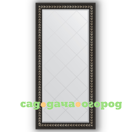 Фото Зеркало в багетной раме Evoform черный ар-деко 75x157 см