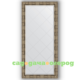 Фото Зеркало в багетной раме Evoform серебряный бамбук 73x155 см