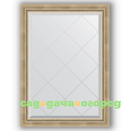 Фото Зеркало в багетной раме Evoform состаренное серебро 73x101 см