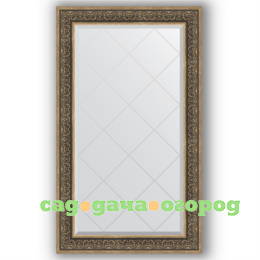 Фото Зеркало в багетной раме Evoform вензель серебряный 79x134 см