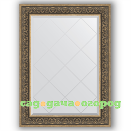 Фото Зеркало в багетной раме Evoform вензель серебряный 79x106 см