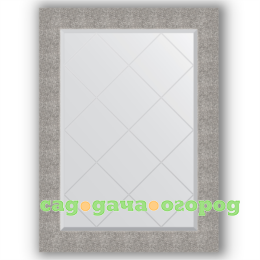 Фото Зеркало в багетной раме Evoform чеканка серебряная 76x104 см
