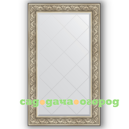 Фото Зеркало в багетной раме Evoform барокко серебро 80x135 см