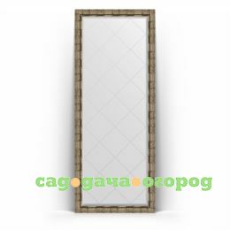 Фото Зеркало в багетной раме Evoform серебряный бамбук 78x198 см