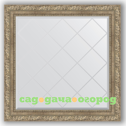 Фото Зеркало в багетной раме Evoform античное серебро 85x85 см