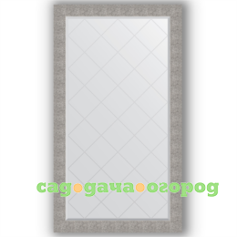 Фото Зеркало в багетной раме Evoform чеканка серебряная 96x171 см