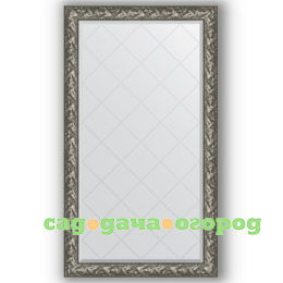 Фото Зеркало в багетной раме Evoform византия серебро 99x173 см