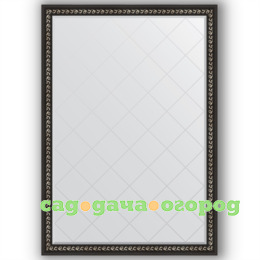 Фото Зеркало в багетной раме Evoform черный ар-деко 130x185 см