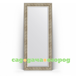 Фото Зеркало в багетной раме Evoform барокко серебро 85x205 см