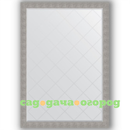 Фото Зеркало в багетной раме Evoform чеканка серебряная 131x186 см