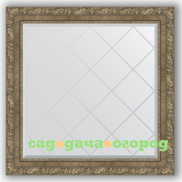 Фото Зеркало в багетной раме Evoform античная латунь 85x85 см