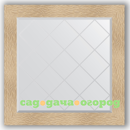 Фото Зеркало в багетной раме Evoform золотые дюны 86x86 см