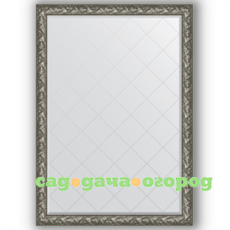 Фото Зеркало в багетной раме Evoform византия серебро 134x188 см