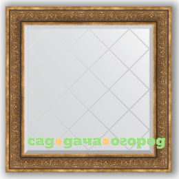 Фото Зеркало в багетной раме Evoform вензель бронзовый 89x89 см