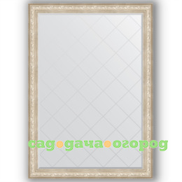 Фото Зеркало в багетной раме Evoform серебро 135x190 см