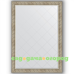 Фото Зеркало в багетной раме Evoform барокко серебро 135x190 см