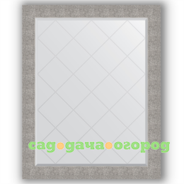 Фото Зеркало в багетной раме Evoform чеканка серебряная 96x121 см
