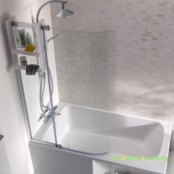 Фото Bain Douche Malice 95x150 Хром стекло прозрачное